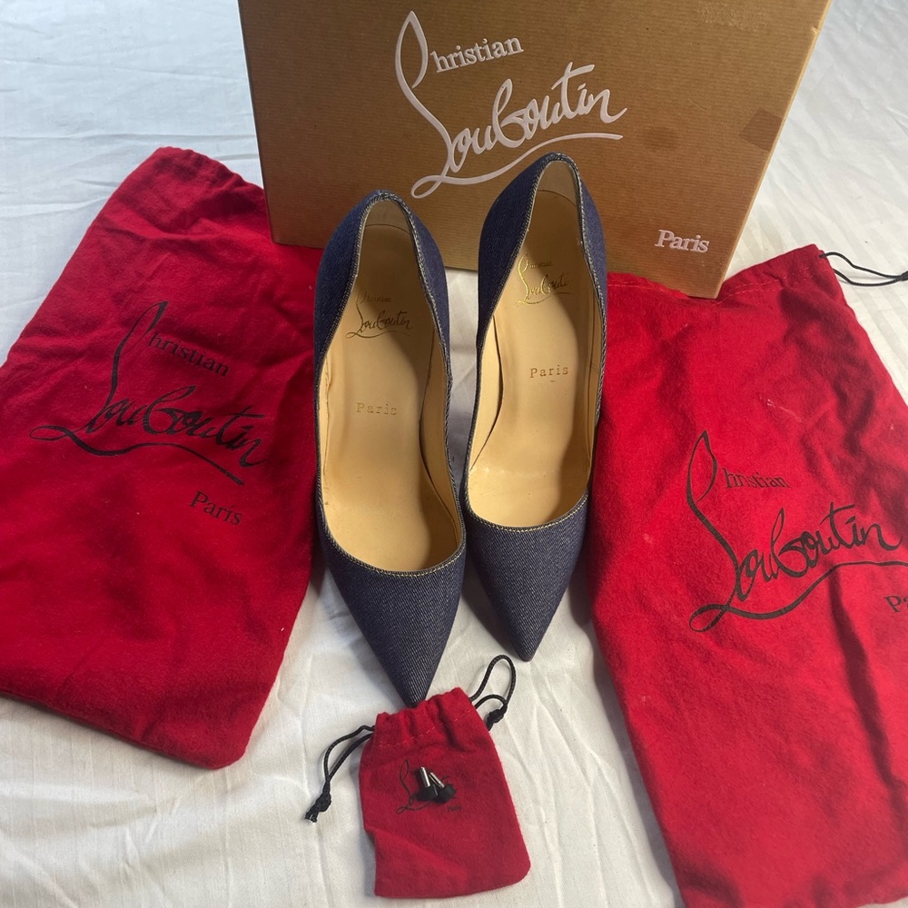 Christian Louboutin so Kate denim  Stiletto Heels